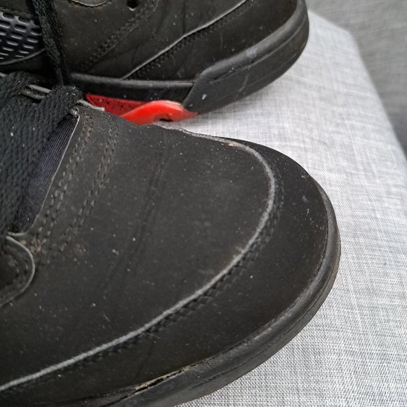 Nike Jordan 5 Retro Low Alternate 90 2016 819171-001 Black Red Size 10.5 - Picture 9 of 14